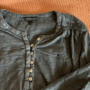 Cute Lucky Brand blue tunic style top